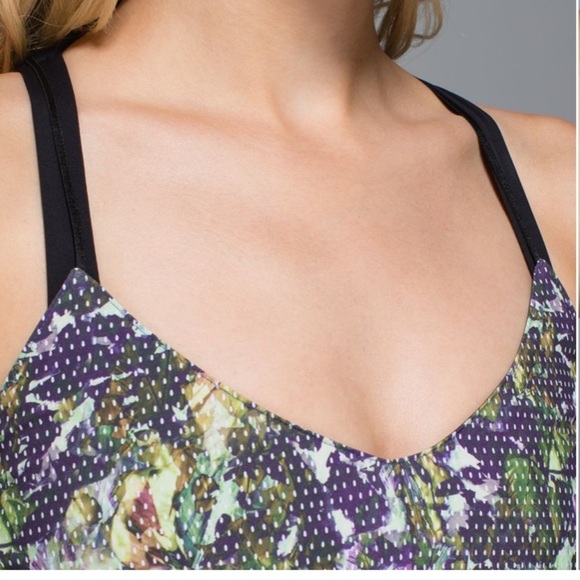 Lululemon City Summer Dress Floral Sport White Multi / Narrow Court Stripe - Picture 6 of 15